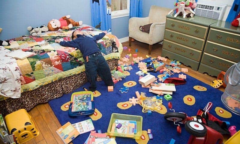 teach kids how to clean up