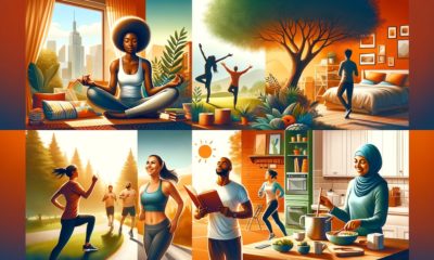 a diverse group of people showing their habits