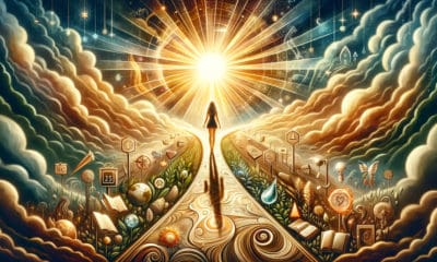 woman walking forward in her unique journey